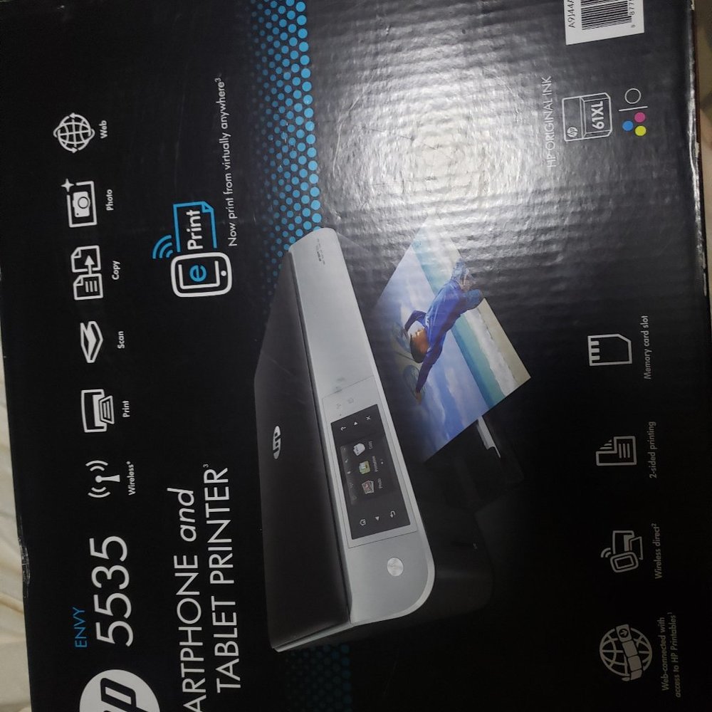 Hp envy 5535 wireless new never open
